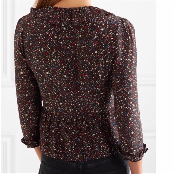 MADEWELL wrap shirt stars side tie S - Picture 3 of 7